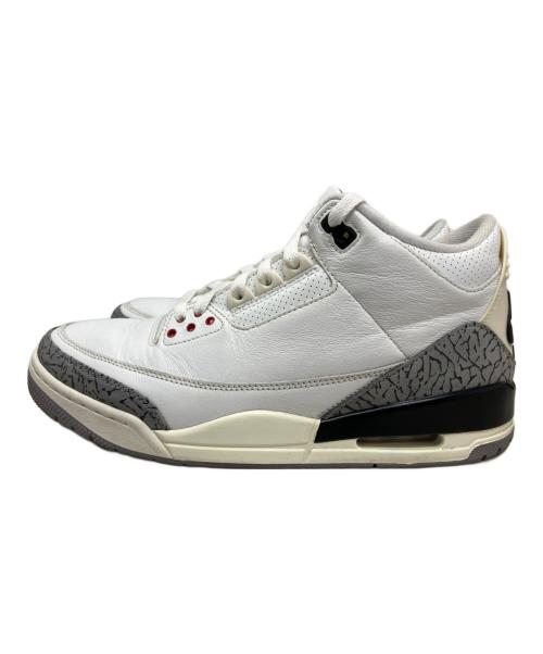 NIKE（ナイキ）NIKE (ナイキ) NIKE Air Jordan 3 Retro ハイカットスニーカー ホワイト サイズ:27.5cmの古着・服飾アイテム