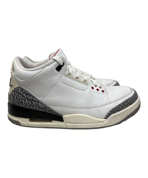 NIKE（ナイキ）NIKE (ナイキ) NIKE Air Jordan 3 Retro ハイカットスニーカー ホワイト サイズ:27.5cmの古着・服飾アイテム