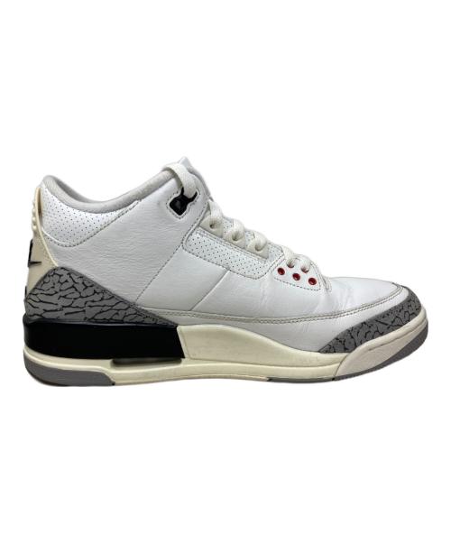 NIKE（ナイキ）NIKE (ナイキ) NIKE Air Jordan 3 Retro ハイカットスニーカー ホワイト サイズ:27.5cmの古着・服飾アイテム