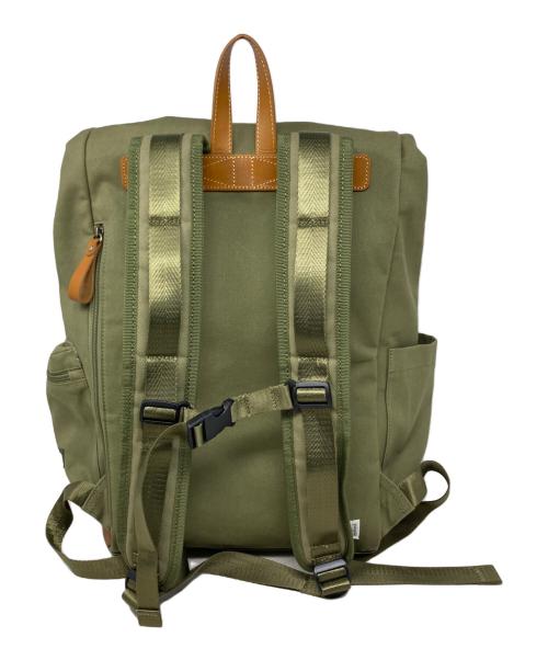 倉敷帆布（クラシキハンプ）倉敷帆布 (クラシキハンプ) MOOMIN (ムーミン) 倉敷帆布 MOOMIN スナフキン 旅人のリュックサック カーキの古着・服飾アイテム