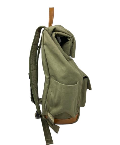 倉敷帆布（クラシキハンプ）倉敷帆布 (クラシキハンプ) MOOMIN (ムーミン) 倉敷帆布 MOOMIN スナフキン 旅人のリュックサック カーキの古着・服飾アイテム