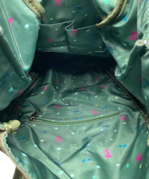 倉敷帆布（クラシキハンプ）倉敷帆布 (クラシキハンプ) MOOMIN (ムーミン) 倉敷帆布 MOOMIN スナフキン 旅人のリュックサック カーキの古着・服飾アイテム