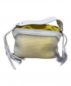 CHRISTIAN VILLAクリスチャンヴィラ）の古着「CHRISTIAN VILLA 2WAYバッグ」｜ホワイト×イエロー