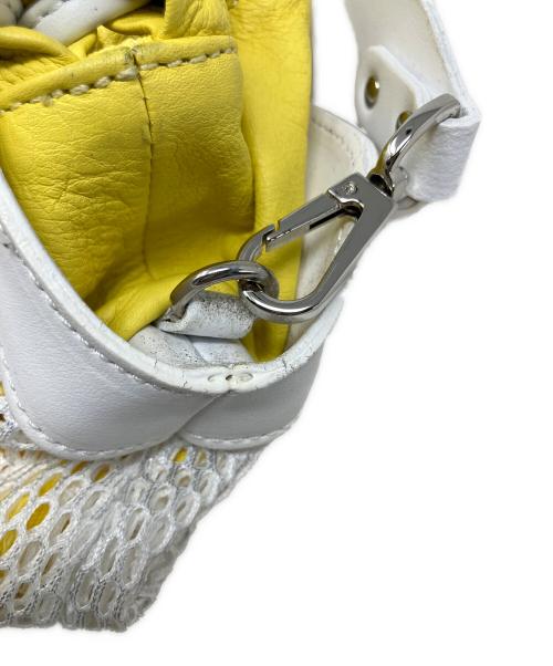 CHRISTIAN VILLA（クリスチャンヴィラ）CHRISTIAN VILLA (クリスチャンヴィラ) CHRISTIAN VILLA 2WAYバッグ ホワイト×イエローの古着・服飾アイテム