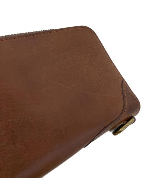 土屋鞄（ツチヤカバン）土屋鞄 (ツチヤカバン) 土屋鞄 ビークル ファスナーグランドパース 長財布 ブラウンの古着・服飾アイテム
