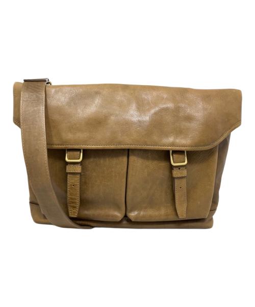 土屋鞄（ツチヤカバン）土屋鞄 (ツチヤカバン) 土屋鞄 ビークル ハーフフラップショルダーバッグ ブラウンの古着・服飾アイテム