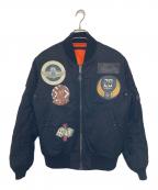 AVIREXアヴィレックス）の古着「MA-1ジャケット」｜ブラック