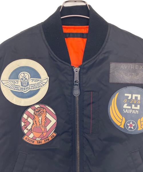 AVIREX（アヴィレックス）AVIREX (アヴィレックス) MA-1ジャケット ブラック サイズ:XLの古着・服飾アイテム