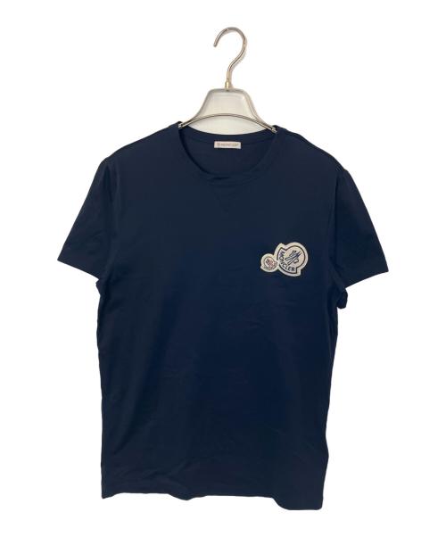 MONCLER（モンクレール）MONCLER (モンクレール) MONCLER MAGLIA T-SHIRT 半袖カットソー ネイビー サイズ:Sの古着・服飾アイテム