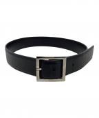 GUCCIグッチ）の古着「GUCCI グッチシマ レザーベルト」｜ブラック