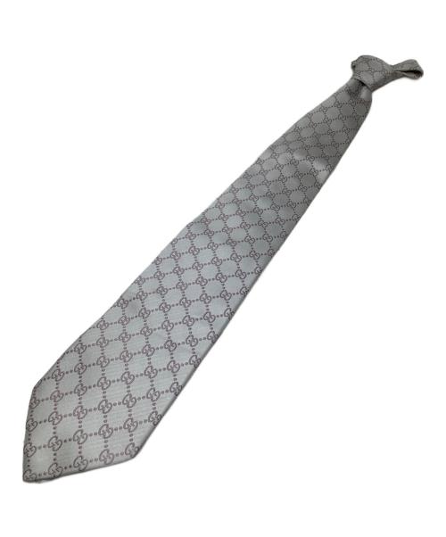 GUCCI（グッチ）GUCCI (グッチ) GUCCI GG ネクタイ グレー サイズ:‐の古着・服飾アイテム