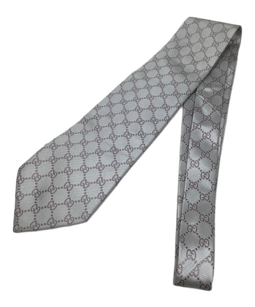 GUCCI（グッチ）GUCCI (グッチ) GUCCI GG ネクタイ グレー サイズ:‐の古着・服飾アイテム