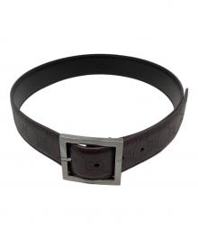 GUCCI（グッチ）の古着「GUCCI グッチシマ レザーベルト」｜ダークブラウン