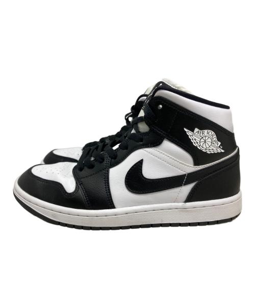 NIKE（ナイキ）NIKE (ナイキ) NIKE Air Jordan 1 MID ハイカットスニーカー ホワイト×ブラック サイズ:26.5㎝の古着・服飾アイテム