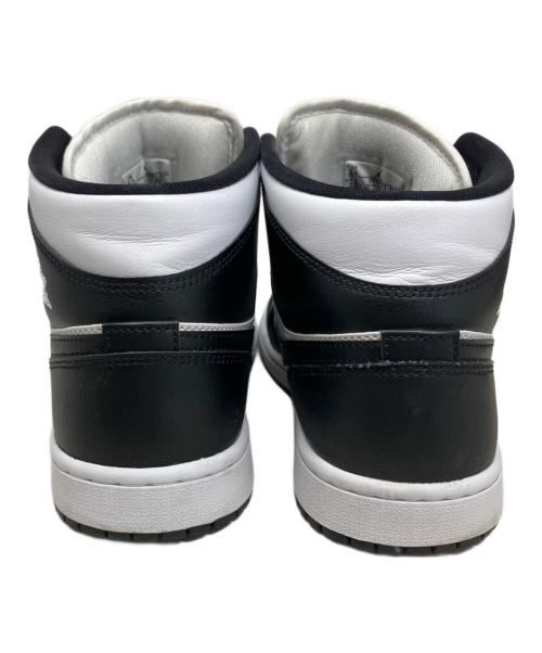 NIKE（ナイキ）NIKE (ナイキ) NIKE Air Jordan 1 MID ハイカットスニーカー ホワイト×ブラック サイズ:26.5㎝の古着・服飾アイテム