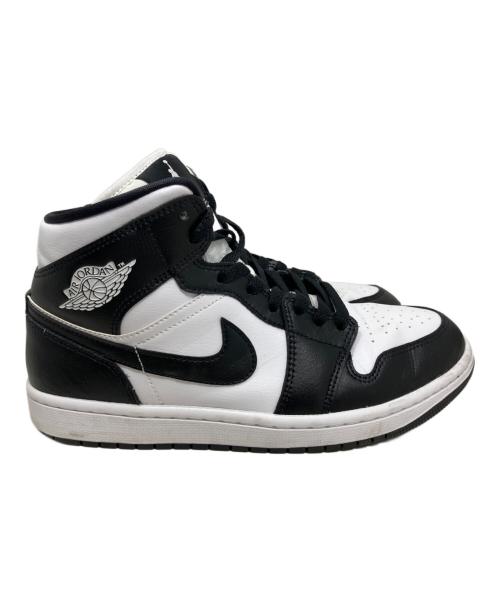 NIKE（ナイキ）NIKE (ナイキ) NIKE Air Jordan 1 MID ハイカットスニーカー ホワイト×ブラック サイズ:26.5㎝の古着・服飾アイテム