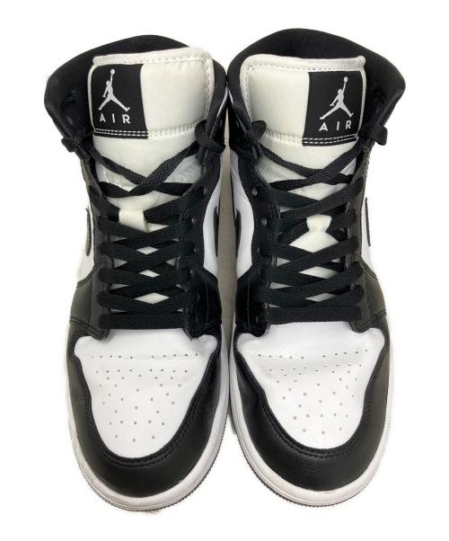 NIKE（ナイキ）NIKE (ナイキ) NIKE Air Jordan 1 MID ハイカットスニーカー ホワイト×ブラック サイズ:26.5㎝の古着・服飾アイテム
