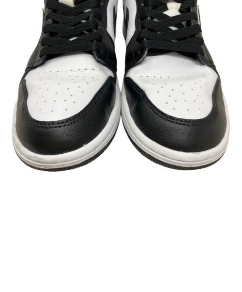 NIKE（ナイキ）NIKE (ナイキ) NIKE Air Jordan 1 MID ハイカットスニーカー ホワイト×ブラック サイズ:26.5㎝の古着・服飾アイテム