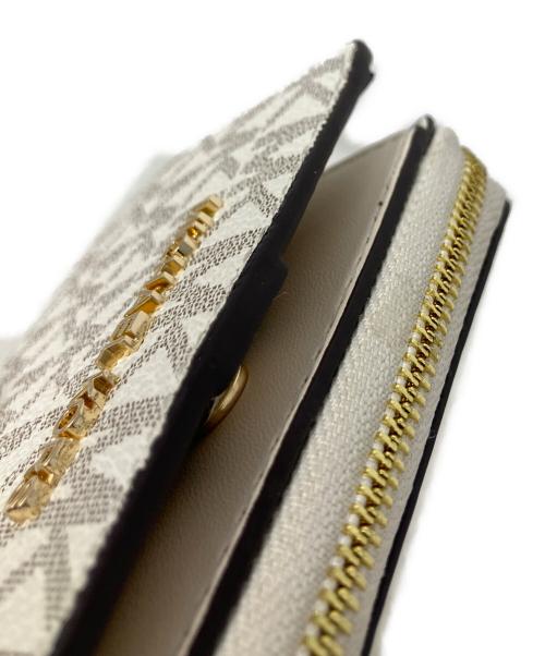 MICHAEL KORS（マイケル・コース）MICHAEL KORS (マイケル・コース) MICHAEL KORS 3つ折り財布 ベージュの古着・服飾アイテム