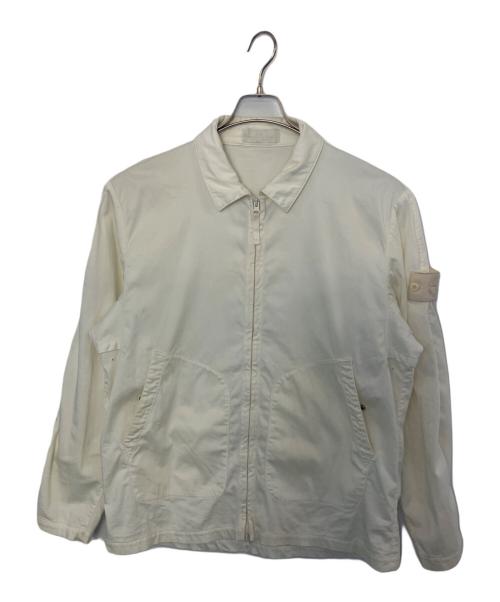 STONE ISLAND（ストーンアイランド）STONE ISLAND (ストーンアイランド) STONE ISLAND ジップジャケット ホワイト サイズ:Lの古着・服飾アイテム