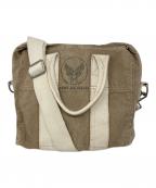 TOYS MCCOYトイズマッコイ）の古着「TOYS McCOY アビエーターバッグ」｜ベージュ×ホワイト