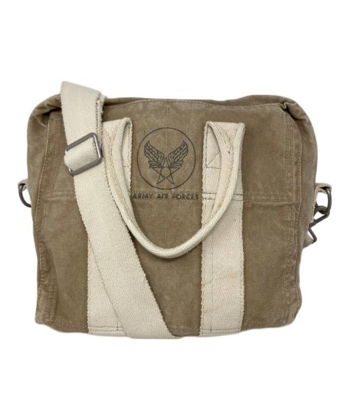 TOYS MCCOY（トイズマッコイ）TOYS McCOY (トイズマッコイ) TOYS McCOY アビエーターバッグ ベージュ×ホワイトの古着・服飾アイテム