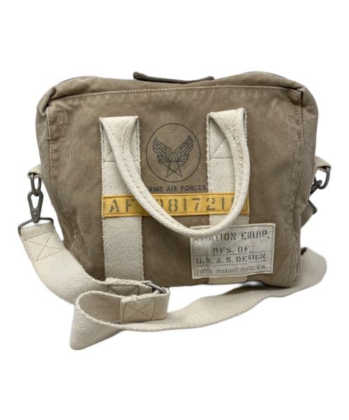 TOYS MCCOY（トイズマッコイ）TOYS McCOY (トイズマッコイ) TOYS McCOY アビエーターバッグ ベージュ×ホワイトの古着・服飾アイテム