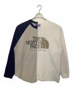 THE NORTHFACE PURPLELABELザ・ノースフェイス パープルレーベル）の古着「THE NORTHFACE PURPLELABEL High Bulky Jersey L/S Logo Tee 長袖カットソー」｜ホワイト
