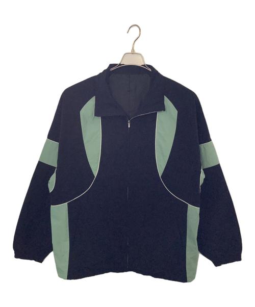 stein（シュタイン）stein (シュタイン) stein TRAINER'S TRACK JACKET ブラック×グリーン サイズ:Sの古着・服飾アイテム