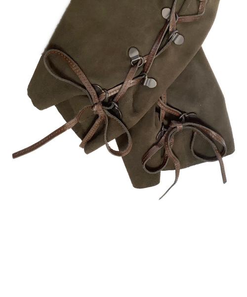 ISSEY MIYAKE（イッセイミヤケ）ISSEY MIYAKE (イッセイミヤケ) ISSEY MIYAKE レザージャケット ブラウン サイズ:3の古着・服飾アイテム