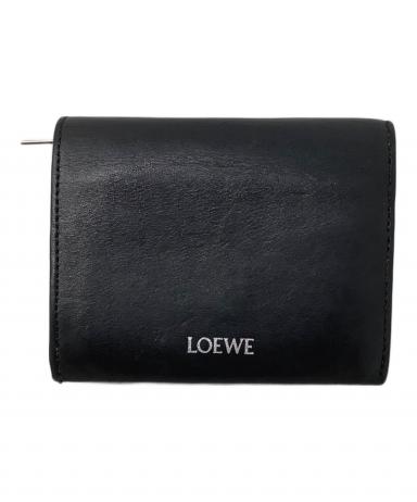 中古・古着通販】LOEWE (ロエベ) LOEWE 3つ折り財布 ブラック