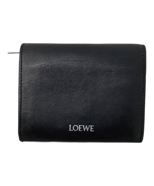 LOEWE（ロエベ）LOEWE (ロエベ) LOEWE 3つ折り財布 ブラックの古着・服飾アイテム