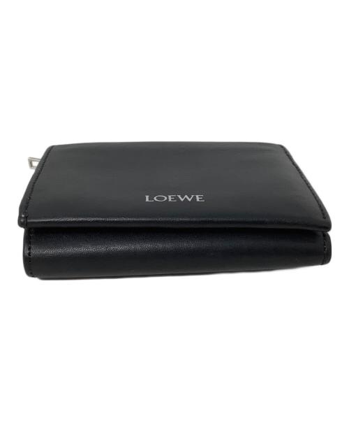 LOEWE（ロエベ）LOEWE (ロエベ) LOEWE 3つ折り財布 ブラックの古着・服飾アイテム