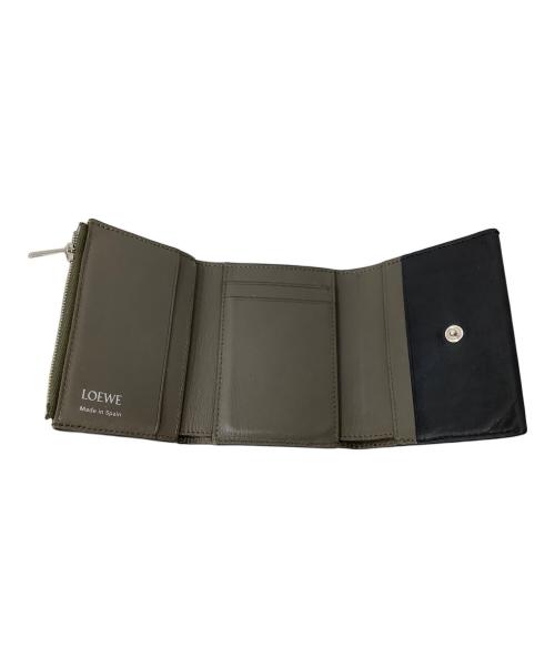 LOEWE（ロエベ）LOEWE (ロエベ) LOEWE 3つ折り財布 ブラックの古着・服飾アイテム