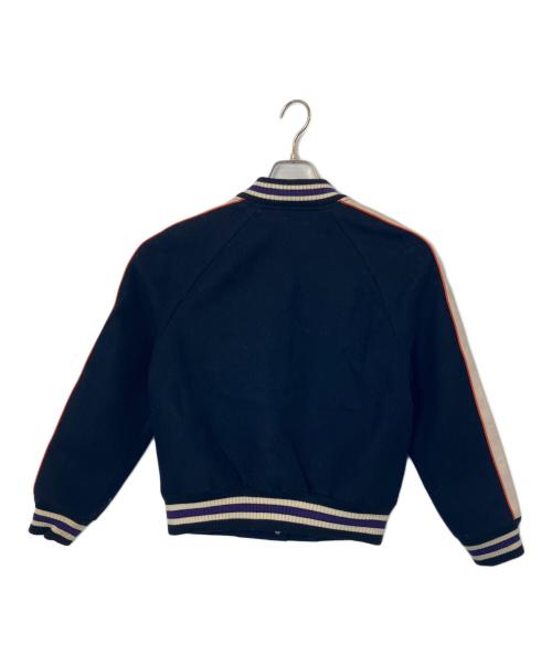 COACH（コーチ）COACH (コーチ) COACH スタジャン ネイビー×ホワイト サイズ:Sの古着・服飾アイテム