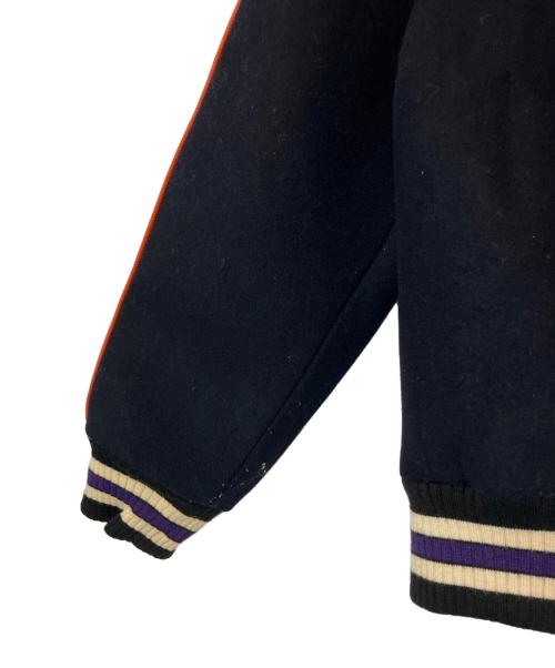 COACH（コーチ）COACH (コーチ) COACH スタジャン ネイビー×ホワイト サイズ:Sの古着・服飾アイテム