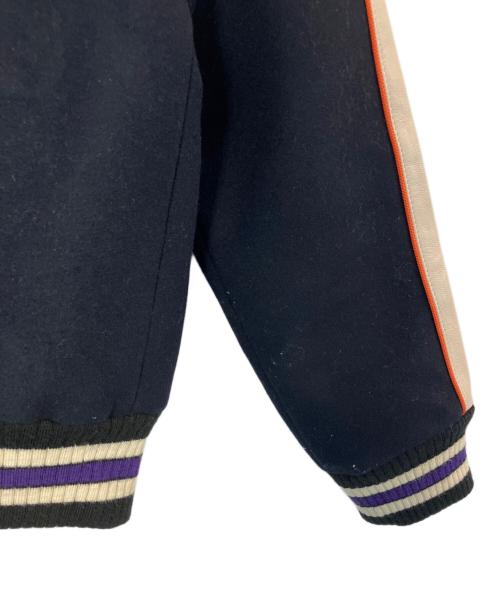 COACH（コーチ）COACH (コーチ) COACH スタジャン ネイビー×ホワイト サイズ:Sの古着・服飾アイテム