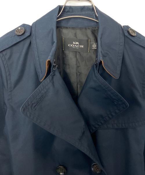 COACH（コーチ）COACH (コーチ) COACH トレンチコート ネイビー サイズ:Sの古着・服飾アイテム