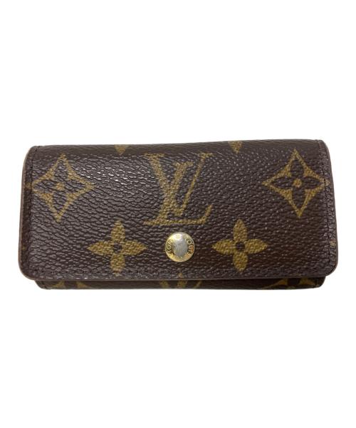LOUIS VUITTON（ルイ ヴィトン）LOUIS VUITTON (ルイ ヴィトン) LOUIS VUITTON モノグラム ミュルティクレ4 キーケース ブラウンの古着・服飾アイテム