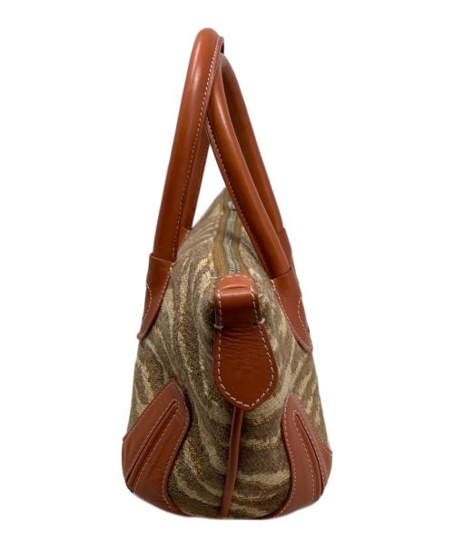 A VACATION（ア ヴァケーション）A VACATION (ア ヴァケーション) a vacation ハンドバッグ ベージュ×ブラウンの古着・服飾アイテム