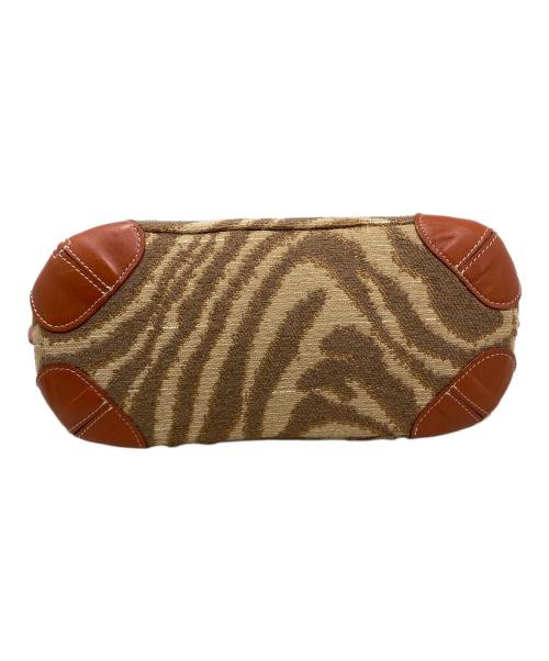 A VACATION（ア ヴァケーション）A VACATION (ア ヴァケーション) a vacation ハンドバッグ ベージュ×ブラウンの古着・服飾アイテム