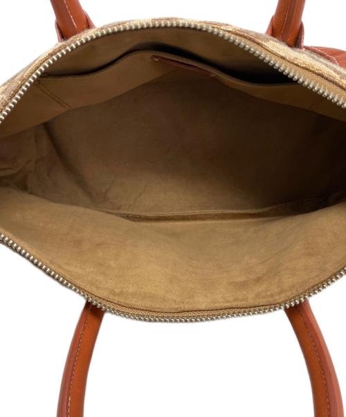 A VACATION（ア ヴァケーション）A VACATION (ア ヴァケーション) a vacation ハンドバッグ ベージュ×ブラウンの古着・服飾アイテム