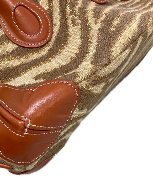 A VACATION（ア ヴァケーション）A VACATION (ア ヴァケーション) a vacation ハンドバッグ ベージュ×ブラウンの古着・服飾アイテム