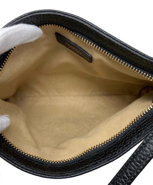 HushTug（ハッシュタグ）HUSHTUG (ハッシュタグ) HUSHTUG レザーショルダーバッグ ブラックの古着・服飾アイテム