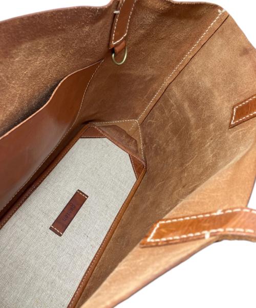 genten（ゲンテン）genten (ゲンテン) genten アマーノ Lサイズ トートバッグ ブラウンの古着・服飾アイテム