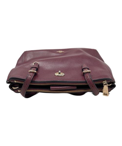 COACH（コーチ）COACH (コーチ) COACH 2WAYショルダーバッグ ワインレッドの古着・服飾アイテム