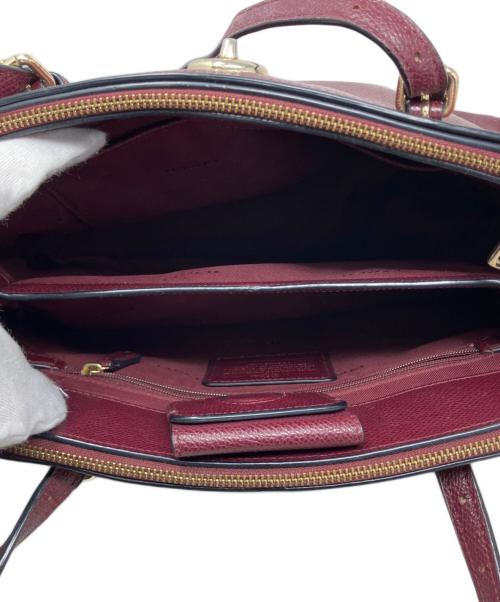 COACH（コーチ）COACH (コーチ) COACH 2WAYショルダーバッグ ワインレッドの古着・服飾アイテム