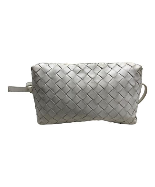 BOTTEGA VENETA（ボッテガベネタ）BOTTEGA VENETA (ボッテガベネタ) BOTTEGA VENETA イントレチャート ショルダーバッグ ホワイトの古着・服飾アイテム