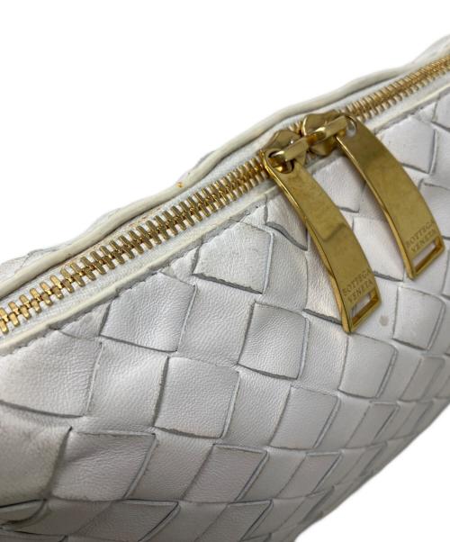 BOTTEGA VENETA（ボッテガベネタ）BOTTEGA VENETA (ボッテガベネタ) BOTTEGA VENETA イントレチャート ショルダーバッグ ホワイトの古着・服飾アイテム