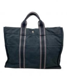 HERMES（エルメス）の古着「HERMES ドーヴィル トートバッグ」｜ブラック